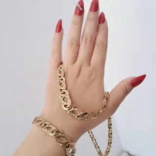 Collar y Pulsera de acero inoxidable