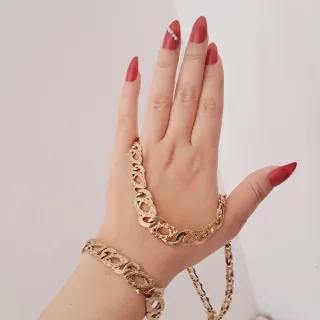 Collar y Pulsera de acero inoxidable