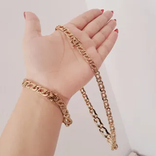 Collar y Pulsera de acero inoxidable