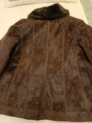 Cazadora polipiel/ antelina