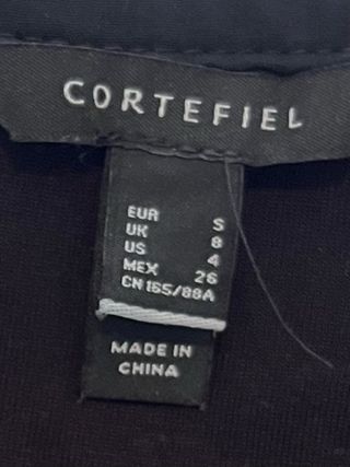 Blusa CORTEFIEL Negra Talla S