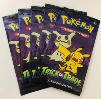 5 Sobres Pokémon Trick or Trade 2023 TCG (LEER)