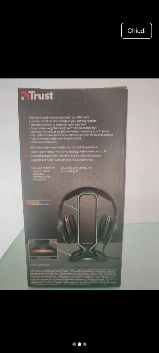 Trust CINTAR - Supporto per Cuffie