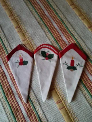 3 Guardanapos de Pano Natal
