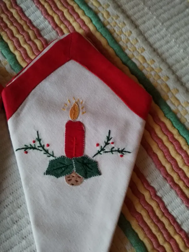3 Guardanapos de Pano Natal