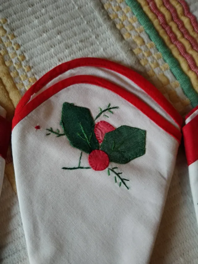 3 Guardanapos de Pano Natal