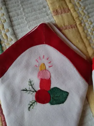 3 Guardanapos de Pano Natal