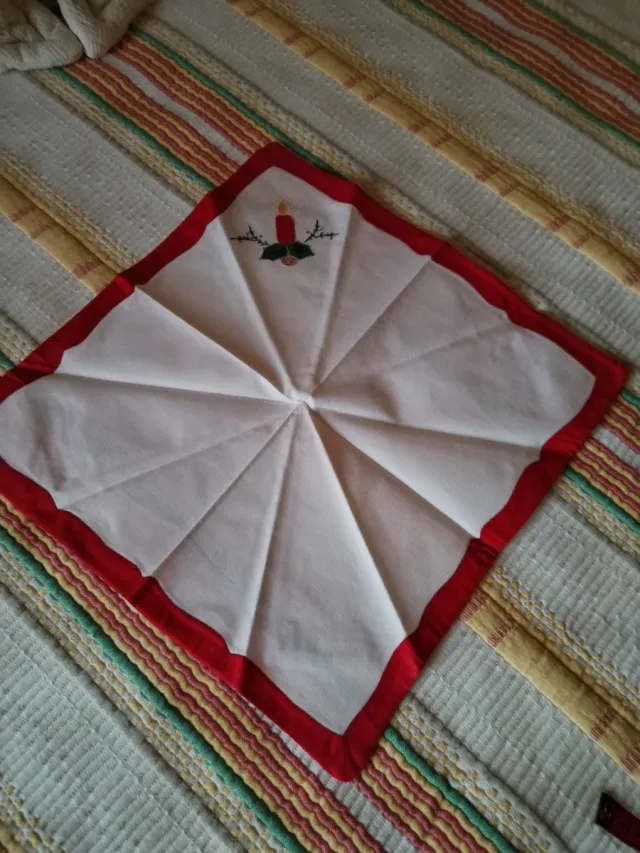 3 Guardanapos de Pano Natal