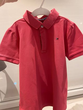 Polo Tommy Hilfiger niño rosa