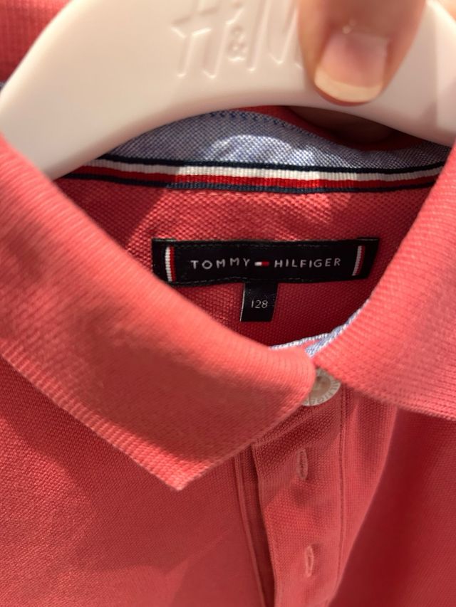 Polo Tommy Hilfiger niño rosa