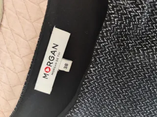 Vestido fiesta Morgan negro/plata