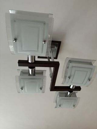 Lámparas de techo modernas ,de madera y cristal