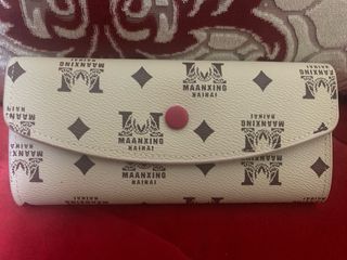 Cartera Piel Sintética Beige/Marrón