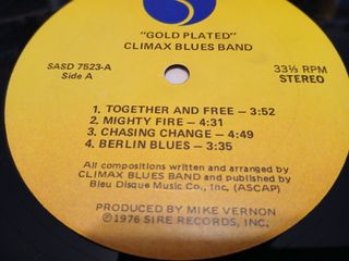 CLIMAX BLUES BAND -GOLD PLATED- (1976) LP DISCO