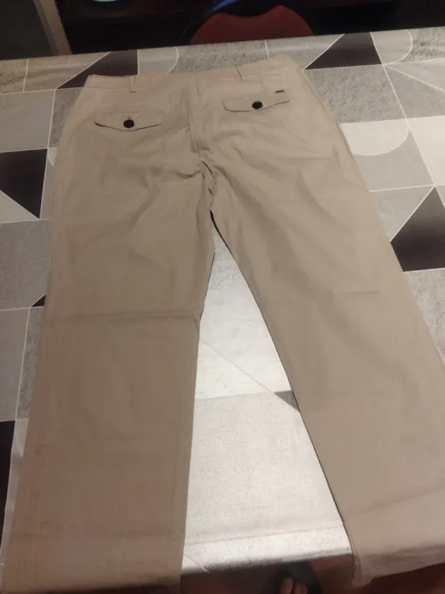 Pantalón Mango Hombre Talla 40 Beige