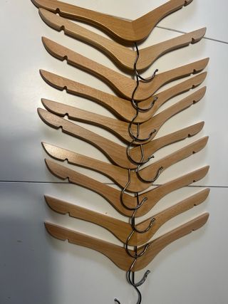 Appendiabiti per bambini in legno e metallo