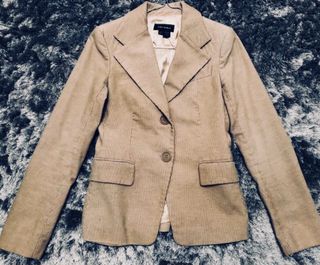 Blazer Zara Talla 36 Beige Corduroy