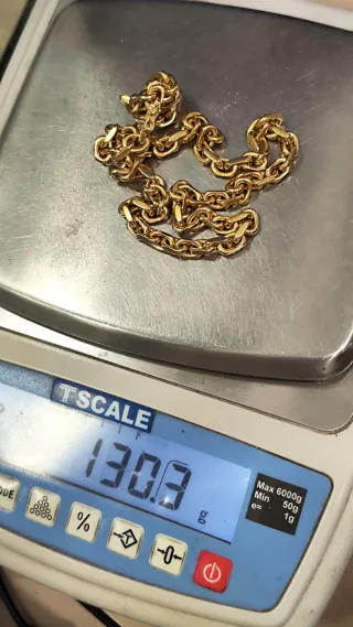 Cadena Maciza Oro 18 kt de 55 cm de largo