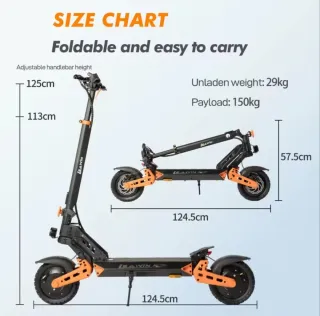 Patinete Eléctrico LEAWIN D2PRO 800W x2