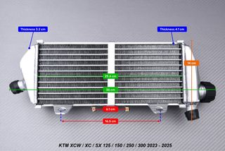 Radiadores KTM XCW / XC SX 125 150 250 300 2023