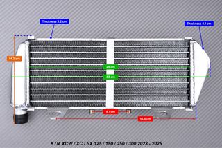 Radiadores KTM XCW / XC SX 125 150 250 300 2023