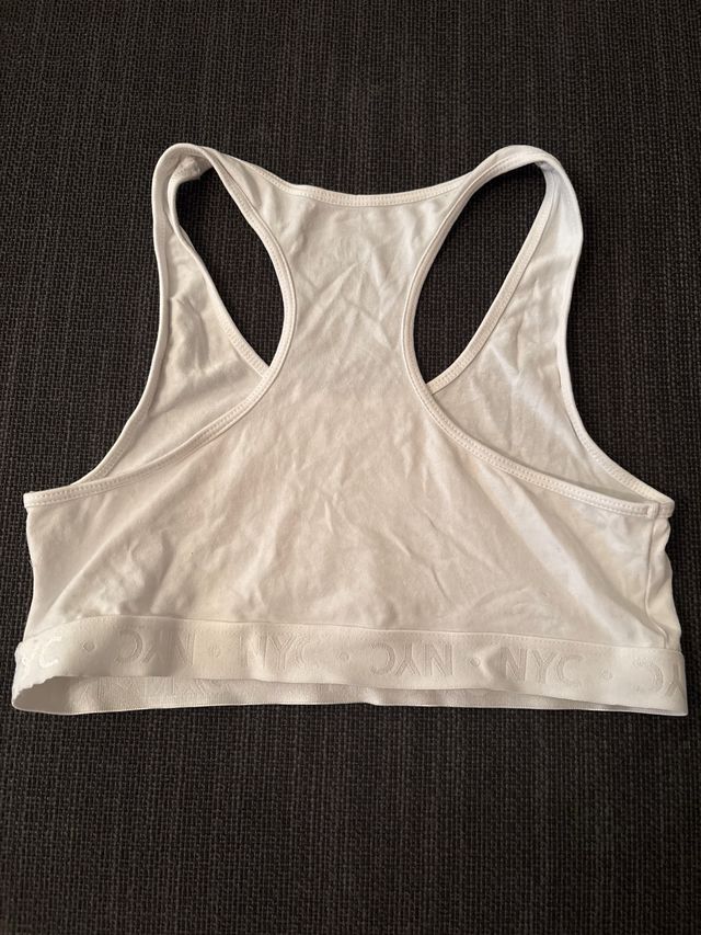 Top H&M blanco deportivo