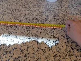 Hilo de perlas naturales naranja y rosa