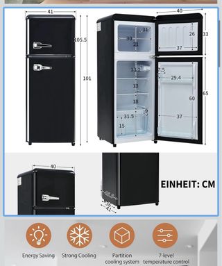 Mini frigorifero Oslghy Nero 92L