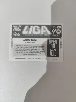 CROMO LAMINE YAMAL EXTRA GOLD SUPREME 10.