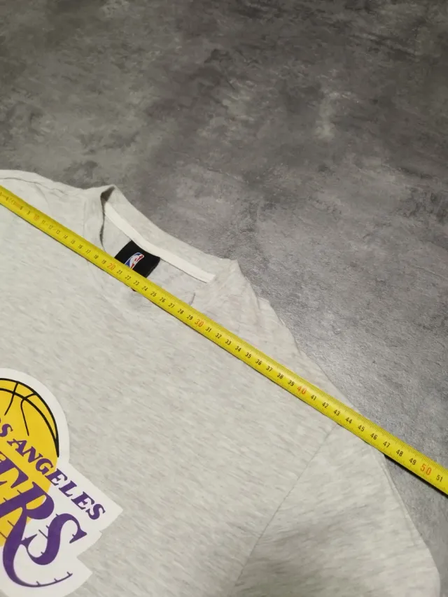 Camiseta NBA Los Angeles Lakers Manga Larga Gris
