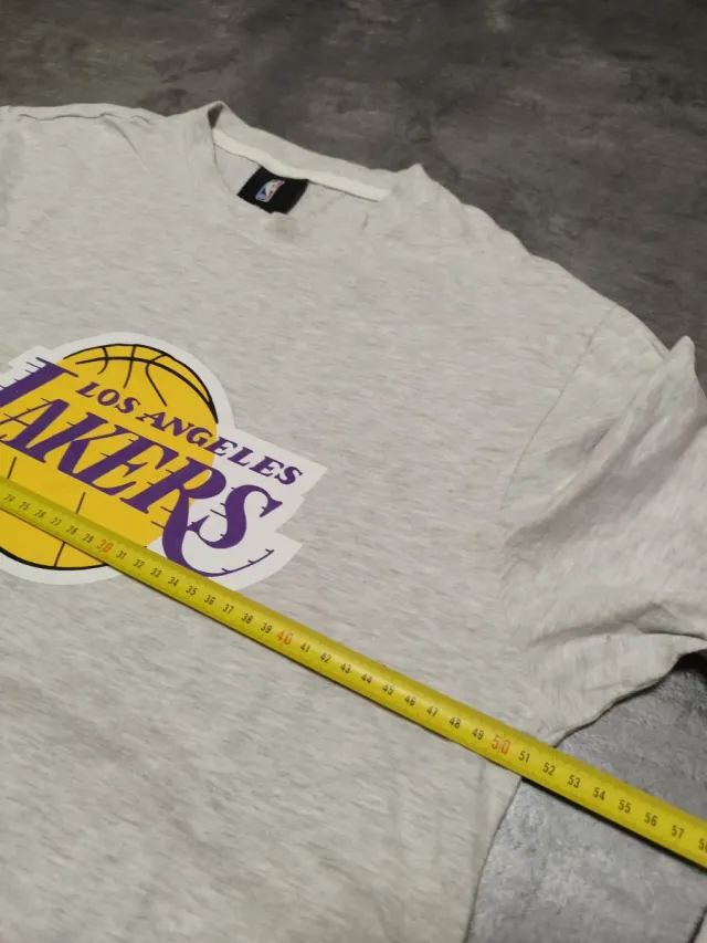 Camiseta NBA Los Angeles Lakers Manga Larga Gris