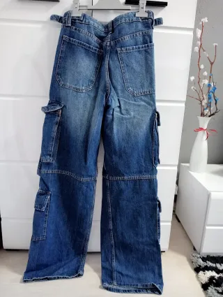 Pantalón vaquero cargo mujer