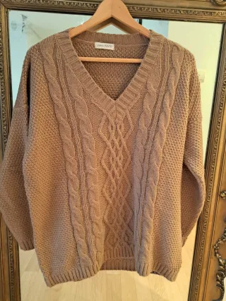 Jersey de ochos camel talla única