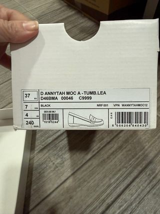 Mocasines Geox Negros Mujer