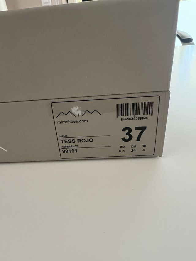 Zapatos tacón MIM granates de  charol