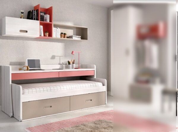 Cama nido Rimobel con escritorio y cajones