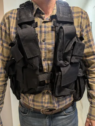 Chaleco Táctico Airsoft Negro