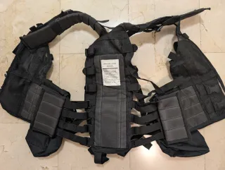 Chaleco Táctico Airsoft Negro