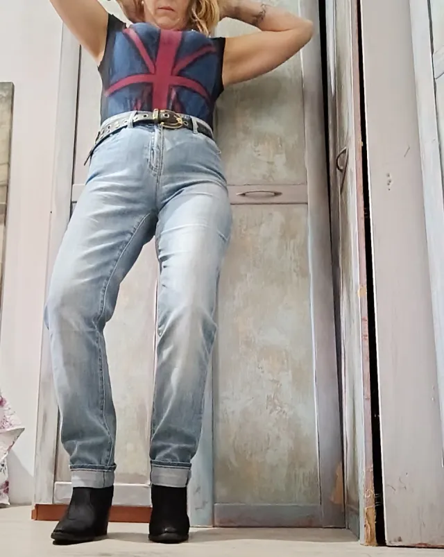 Pantalón retro vintage vaquero Armani Jeans mujer