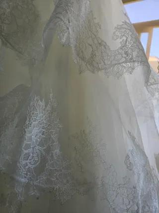 Vestido de Novia rosa clara Blanco roto