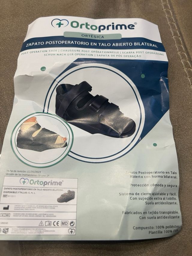 Zapato Postoperatorio Ortoprime Talla M (39-41)