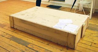 Caja de embalaje para transporte de obra