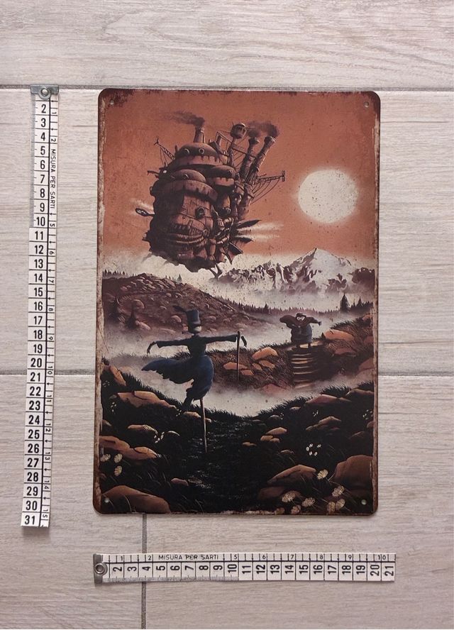 Poster Il castello errante di Howl alluminio V1