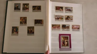 Clasificador con sellos temática Pintura