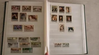 Clasificador con sellos temática Pintura