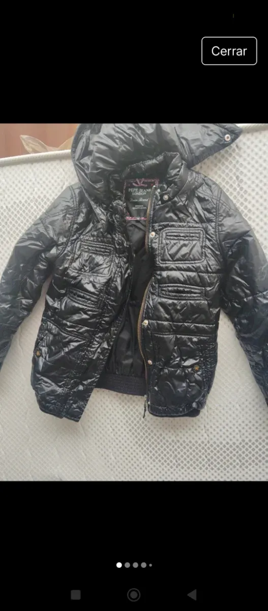 Cazadora Pepe Jeans London Negra Talla 10annos
