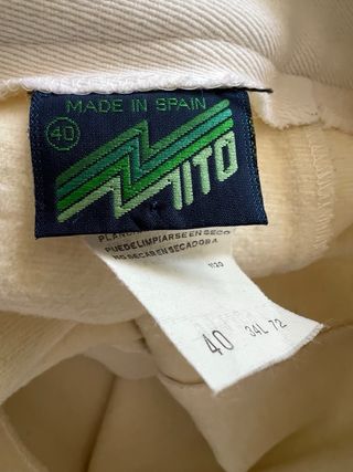 Pantalón de esquí blanco con tiras MITO