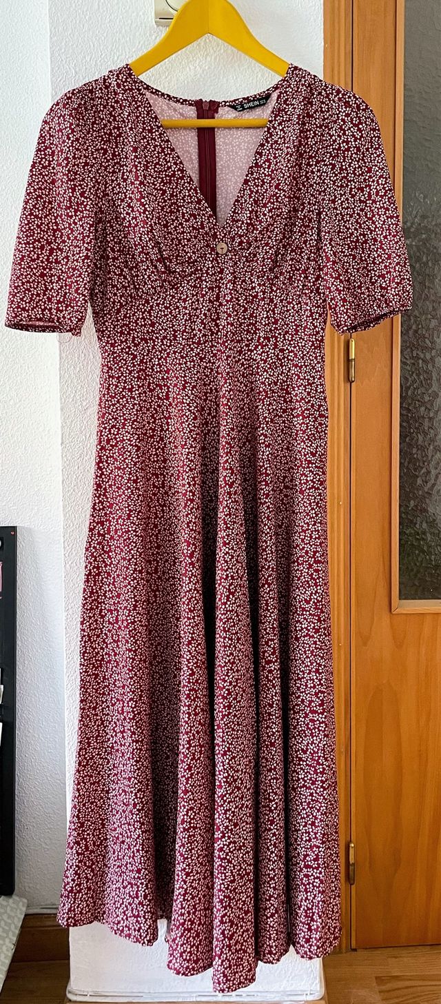 Vestido largo estampado floral