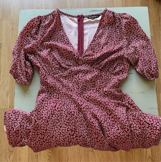 Vestido largo estampado floral