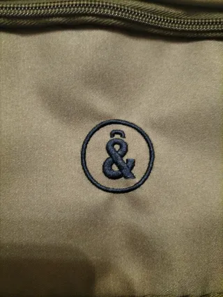 Maleta de viaje gris/verde obscuro